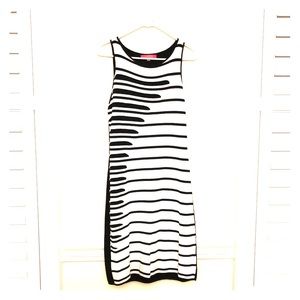 Black and White Sweater Dress